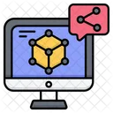 Online Share Share Data Share Icon