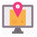 Online Shipping Address Online Logistics Tracking Delivery Tracking Icon