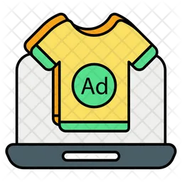 Online Shirt marketing  Icon