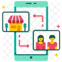 Geschaft Online Shopping Online Shop Symbol