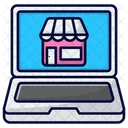 Laptop Online Shop Laptop Business Icon