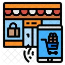 Einzelhandel Smart Shop Symbol