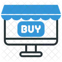 Computer Online Shop Ecommerce Icon