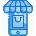 Online Shop Smartphone Commerce Icon