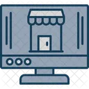Online Shop Bag Computer Icon