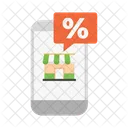 Online Shop Apps Sales Marketing Icon