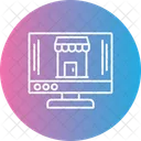 Online Shop Bag Computer Icon