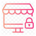 Online Shop Closure Commerce And Shopping Icon