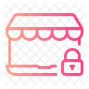 Online Shop Closure Commerce And Shopping Icon