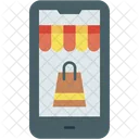 Online Shop Smartphone Online Icon