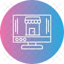 Online Shop Bag Computer Icon