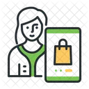 Online Shop Smartphone Einkaufen Symbol