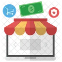 Online Shopping Ecommerce Icon