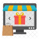 Online Shop Present Online Store Present Online Shop Gift Icon