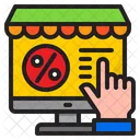 Online Shoping Discount Marketing Icon