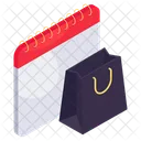 Shopping Schedule Shopping Date Shopping Reminder Icon