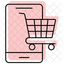 Online Shopping Color Shadow Thinline Icon Icon