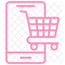 Online Shopping Duotone Line Icon Icon