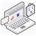 Online Shopping E Commerce Online Store Icon