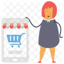 디지털 쇼핑 온라인 쇼핑 인터넷 쇼핑 아이콘