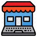 Marketing Laptop Shop Icon