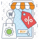 전자상거래 온라인 쇼핑 온라인 구매 아이콘