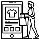 온라인 상점 매장 온라인 구매 아이콘