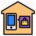 House Smartphone Shopping Icon