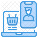 Shopping Online Smartphone Icon