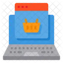 Shopping Laptop Online Icon