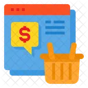 Online Shopping Payment Shopping Icon