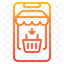 Shopping Basket Smartphone Icon