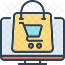Online Shopping Cart Ecommerce Icon