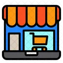 Laptop Screen Shop Icon