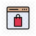 Webpage Shopping Online Icon