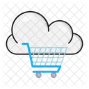 Cloud Cart Shopping Icon
