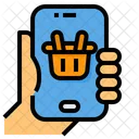 Mobile Shopping Basket Mobile Payment Icon