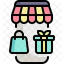 Online Shopping Commerce And Shopping Mobile Phone Icon