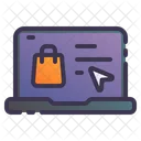 Laptop Ecommerce Online Icon