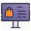 Computer Desktop Online Icon