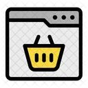 Online Shopping Basket Icon