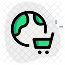 Online Shopping Globe Shopping Online Store Icon