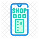 Online Shopping Payment Phone Icon
