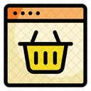 Online Shopping Shopping Basket Website Icon
