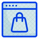 Online Shopping Shopping Bag Website Icon