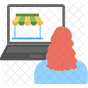 온라인 쇼핑 인터넷 아이콘