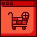 Online Shopping Ecommerce Shopping Center Icon