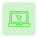 Laptop With Cart Icon