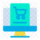 Cart Ecomerce Monitor Icon