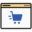 Online Shopping Ecommerce Trolley Icon